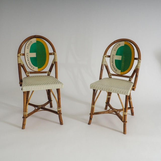 Vintage Bistro Chairs by Italo Gasparucci for ECC Tennis Tournament Antwerp, 1980s, Set of 2 For Sale - Image 17 of 17