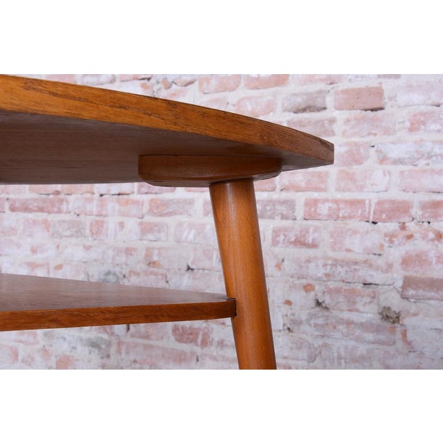 Mid-Century Wooden Table by Český Nábytek-Np Jičín, Czech, 1950s For Sale - Image 6 of 10