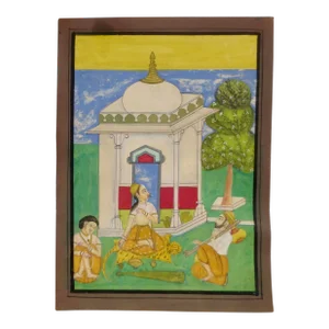 Pushtimarg Gauche Painting of Fokelore Date 1964