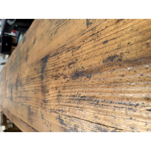 Brutalist Sideboard in Fir wood, 1980s For Sale - Image 13 of 18