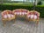 1980s French Louis XVI Gilt Settee With Damask Upholstery For Sale - Image 9 of 10