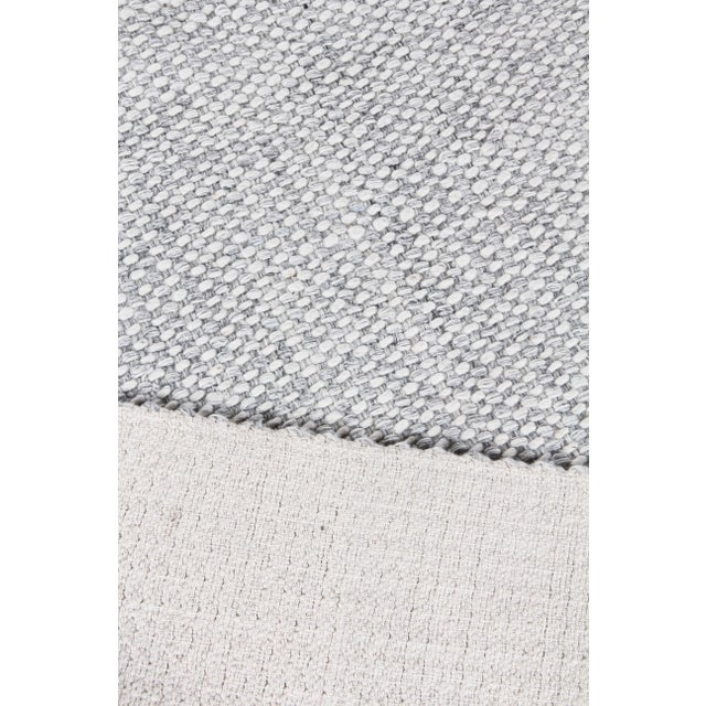 Silver Exquisite Rugs Whitney Handwoven Wool & Viscose Silver - 14'x18' For Sale - Image 8 of 9