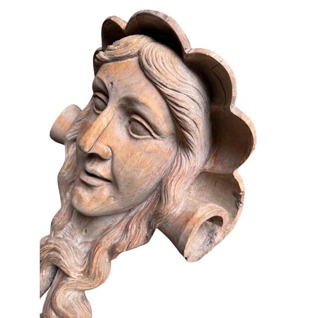 Wood Carving God and Goddess of Wine Bacchus Dionysous Ariadne For Sale - Image 10 of 11