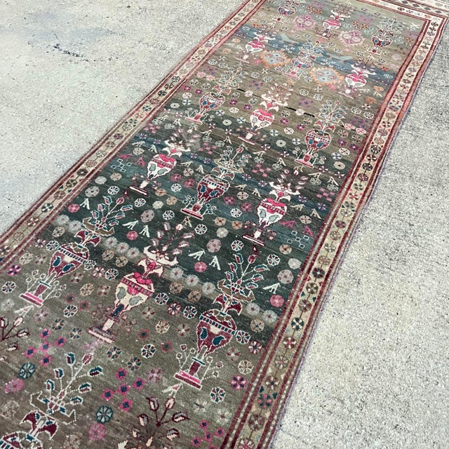 1950s Earthy Colors Persian Runner Rug For Sale In Houston - Image 6 of 9