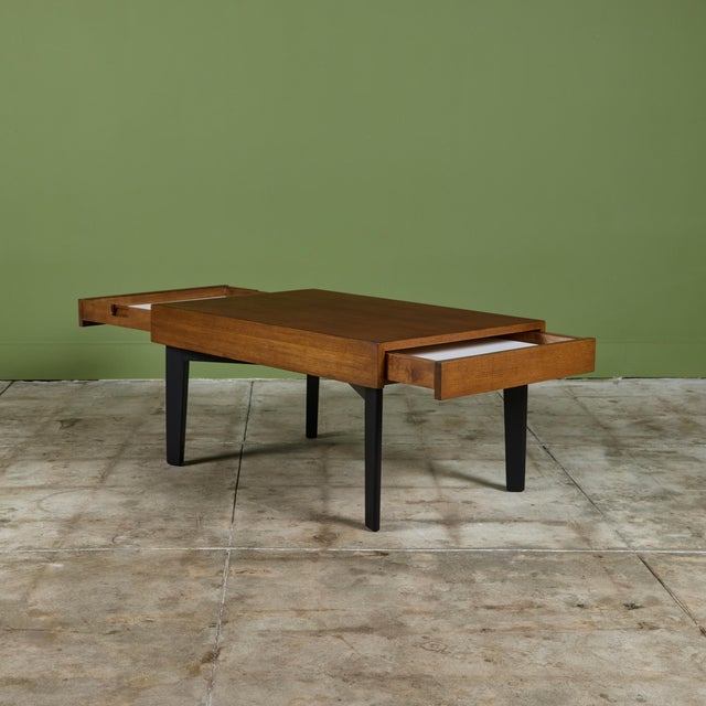 George Nelson Extendable Coffee Table with Removable Trays for Herman Miller For Sale In Los Angeles - Image 6 of 16
