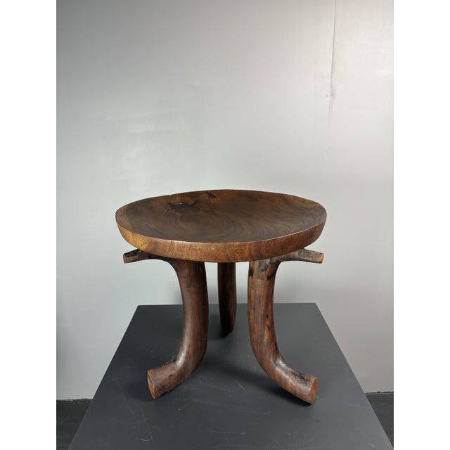 Mid-Century African Tribal Jimma or Oromo Tripod Stool Side Table, 1960s For Sale - Image 4 of 18