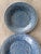 Vintage set of 6 blue vine and leaf Bordallo Pinheiro plates. Made in Portugal. Stamped on the bottom. Plates measure 7...