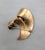 Gold Vintage Signed Crown Trifari Goldtone Woven Ribbon Brooch, 1962 For Sale - Image 8 of 8