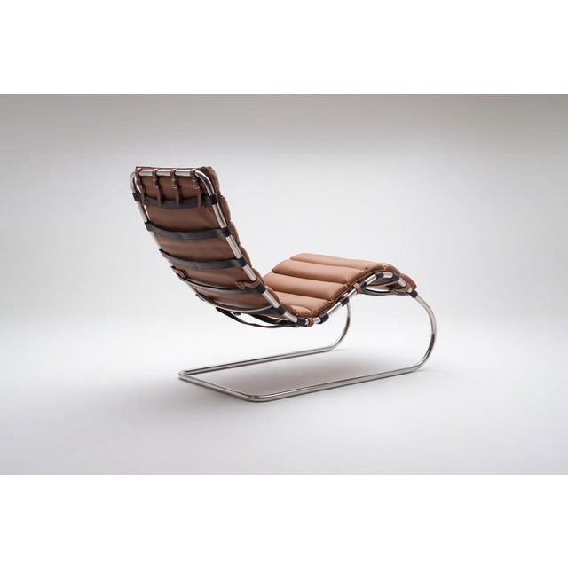 Tan Ludwig Mies Van Der Rohe Mr Chaise for Knoll, Circa 1965 For Sale - Image 8 of 13