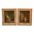 Pair of 18th Century French Genre Paintings in Carved Gilt Frames For Sale