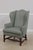 Kittinger Pair of Kittinger Williamsburg High Back Wing Chairs For Sale - Image 4 of 18