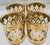These vintage Culver old fashioned glasses feature the iconic 22K gold “Valencia” pattern with a Moroccan-style trellis...