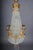French Crystal Chandelier with Spherical Prisms and Gold, 20th Century For Sale - Image 3 of 16