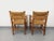 Brutalist Armchairs in Oak and Straw, 1960s, Set of 2 For Sale - Image 15 of 18