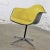 Mid-Century Modern Eames Pac Yellow Padded Swivel Armchair W/Gray Fiberglass Shell & Aluminum Base For Sale - Image 3 of 12