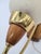 Mid-Century Modern Wall Sconces in Wood and Brass, 1950s-1960s, Set of 3 For Sale - Image 4 of 14