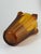 Orange Bohemian Art Deco Amber Glass Vase, 1920s-1930s For Sale - Image 8 of 10
