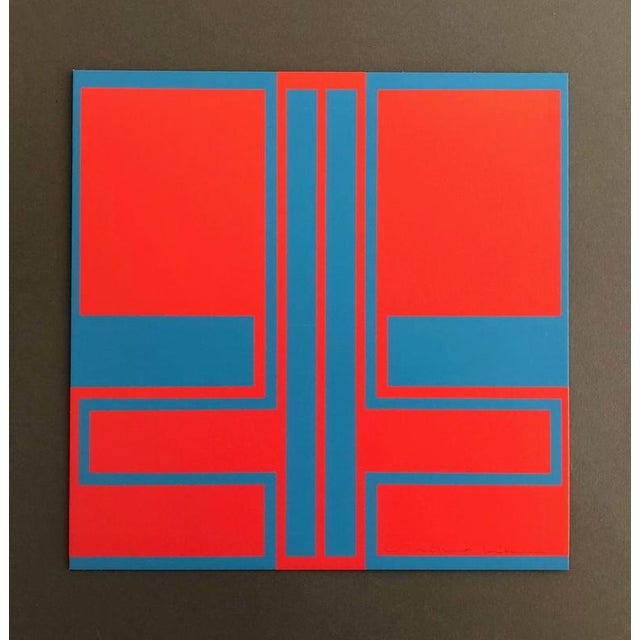 Untitled by Willy Müller-Brittnau for Edition Panderma, Basel, 1966This painting, collage, silkscreen, titled Untitled, is...