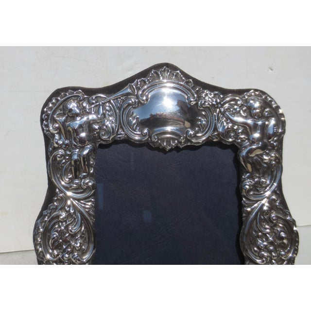 Late 20th Century Sterling Silver Edwardian Photo Frame For Sale - Image 5 of 6