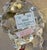 1970s-80s glass w/ gold tone "stem" grape bunch paper weight. Excellent condition.