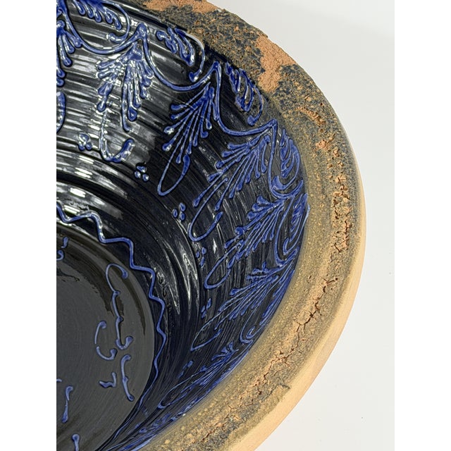 2000 - 2009 Spanish Hand-Painted Ceramic Lebrillo with Dog For Sale - Image 5 of 13
