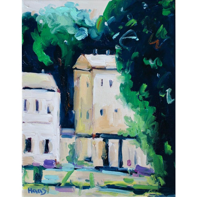 Modern Impressionist Venice Oil Landscape For Sale