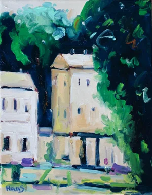Modern Impressionist Venice Oil Landscape