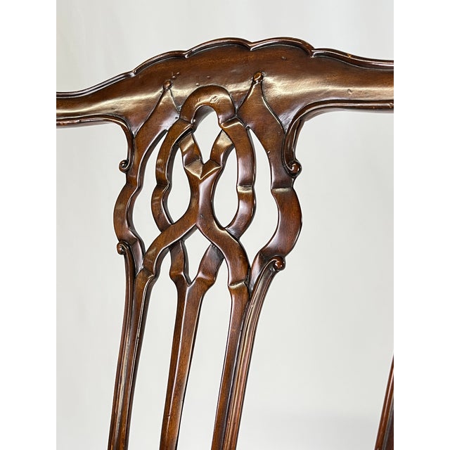 Theodore Alexander Althorp Collection Pierced Back Chippendale Dining Chairs - Set of 10 For Sale - Image 18 of 18