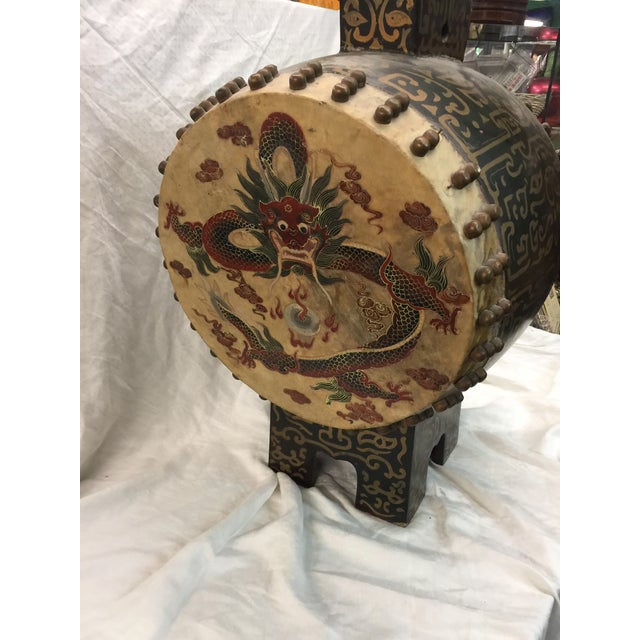 Antique Japanese Taiko Drum Chairish
