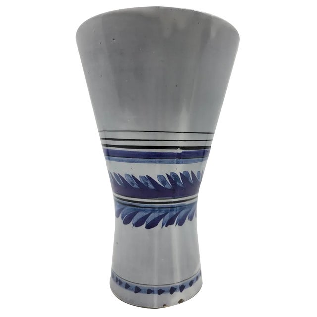 Vintage Cornet Vase in Ceramic by Roger Capron, 1950 For Sale