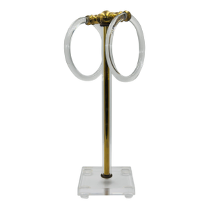Vintage Brass & Lucite Towel Rack