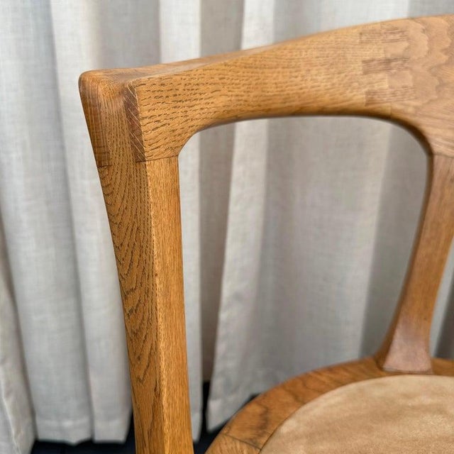 1970s Mid-Century Artisan-Made Oak Bentwood Oval Dining Set For Sale - Image 14 of 16