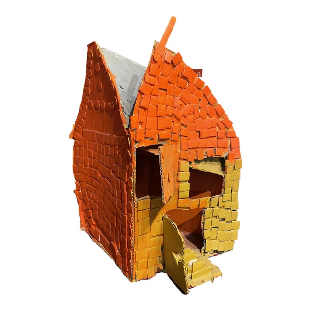 Contemporary Outsider Art Mixed-Media Sculpture of Affordable Housing For Sale