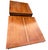 Striking pair of vintage square storage cabinets or end tables featuring beautifully figured wood tops, paneled double...