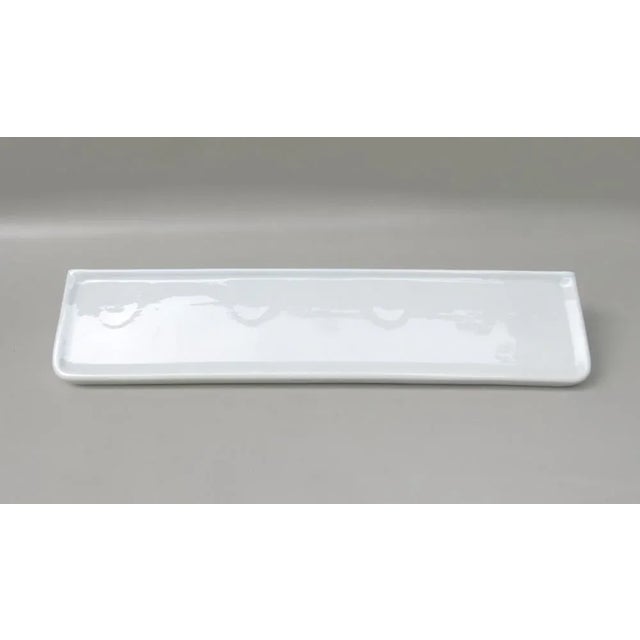 White Bathroom Tray Wall Console in Porcelain White, 1950s For Sale - Image 8 of 18