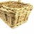 Tan Vintage English Reed and Wicker Market Basket For Sale - Image 8 of 13