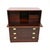 1960s Vintage Danish Chest of Drawers with Secretary, 1960 For Sale - Image 5 of 11