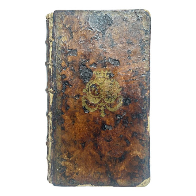 Royal Alliance 18th-Century French Trompe L’Œil Book Box (Livre Secet) – Louis XV & Marie Leszczyńska (Dated 1756) For Sale