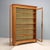 Italian Bookcase in Walnut Fir and Glass For Sale - Image 4 of 10