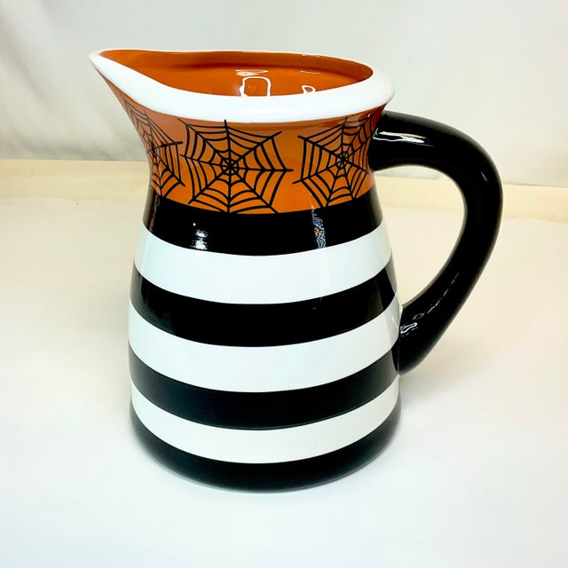 American Vintage Americana Boho Chic Halloween Pitcher For Sale - Image 3 of 8