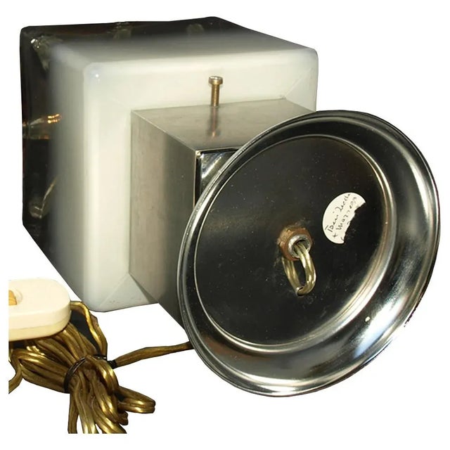 Metal Chromed Metal & Glass Table Lamp by Toni Zuccheri for VeArt, 1970s For Sale - Image 7 of 11