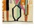 Artistic hand-knotted wool rug with abstract shapes in Desert Sun, Misty Jade, Lavender, Bluefin, Pink, Peach Caramel, and...