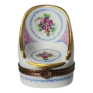 Mid Century Limoges Parry Vielle Chair Trinket Box