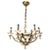 Lacquered Metal and Brass Chandelier, circa 1940 For Sale - Image 13 of 13