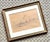 1972 small ink and pastel drawing of a quaint country home on toned paper, framed and matted. A delightfully simple and...