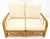 Wood Ficks Reed Mid Century 3 Pieces Rattan Bamboo Sofa Chairs Set c1960s MINT For Sale - Image 7 of 18