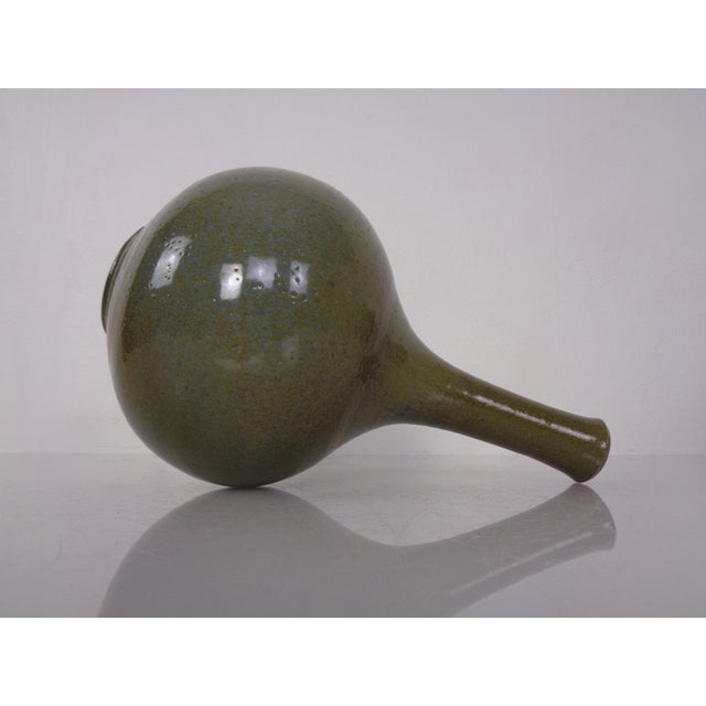 Minimalist Studio Ceramic Vase by Mathies Schwarze, Germany, 1960s For Sale - Image 9 of 14
