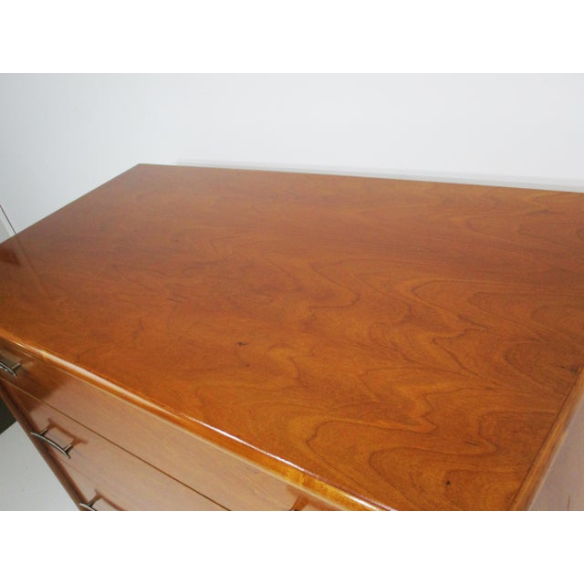 Brown American of Martinsville Styled Highboy Dresser Chest For Sale - Image 8 of 11