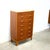 1950s 1950s Danish Teak 8 Drawer Tall Dresser W/ Curved Front For Sale - Image 5 of 14