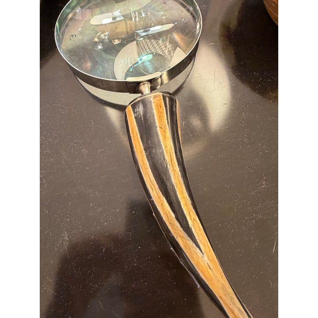 Horn and Bone Handheld Magnifying Glass For Sale In Miami - Image 6 of 8